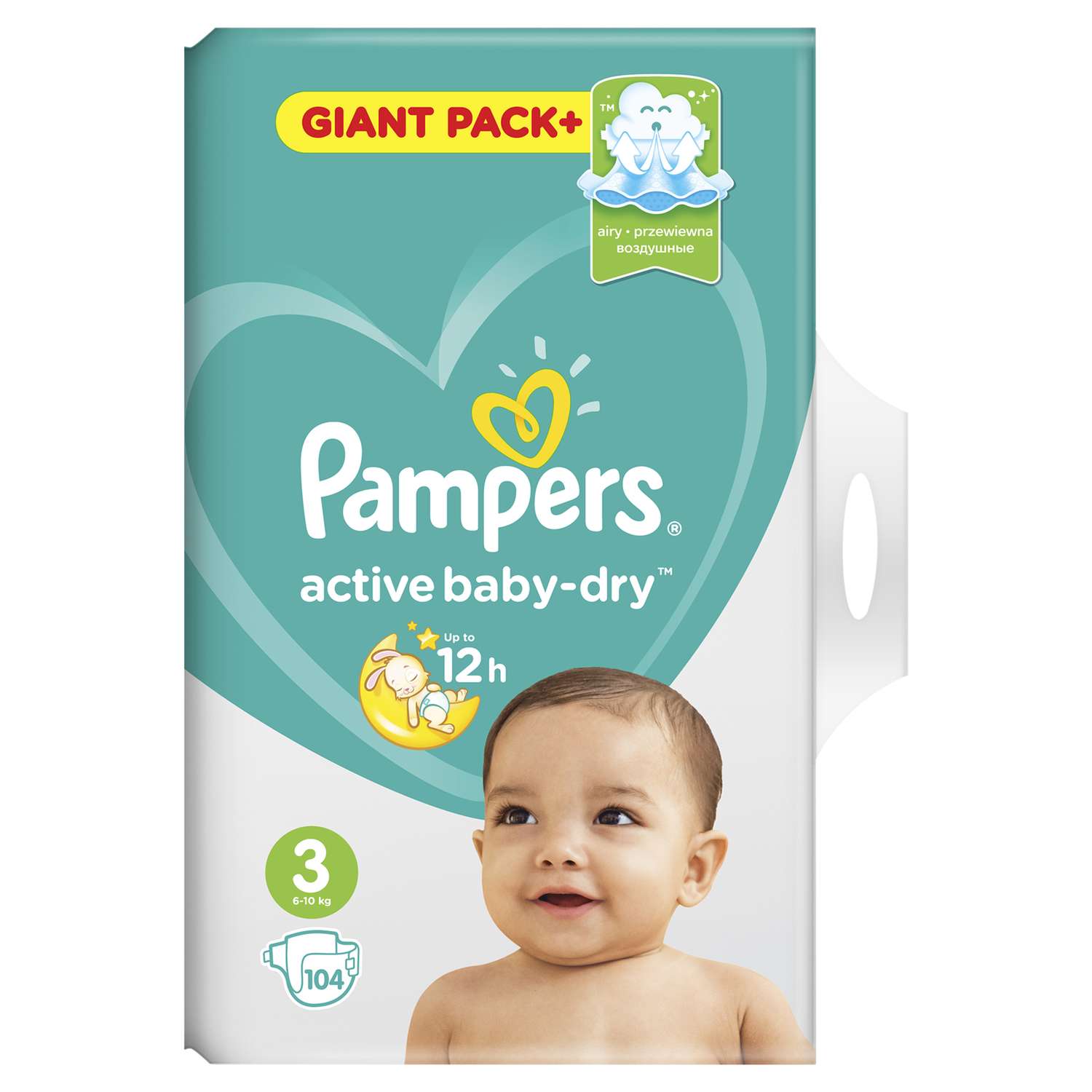 pampers active baby 3 104 szt