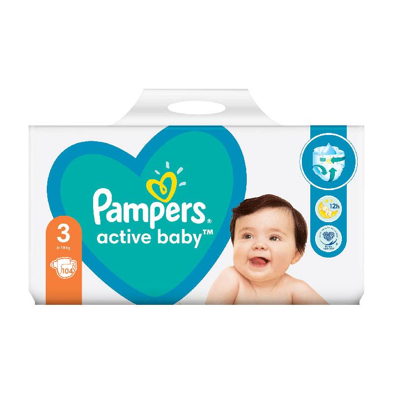 pampers 3 baby active