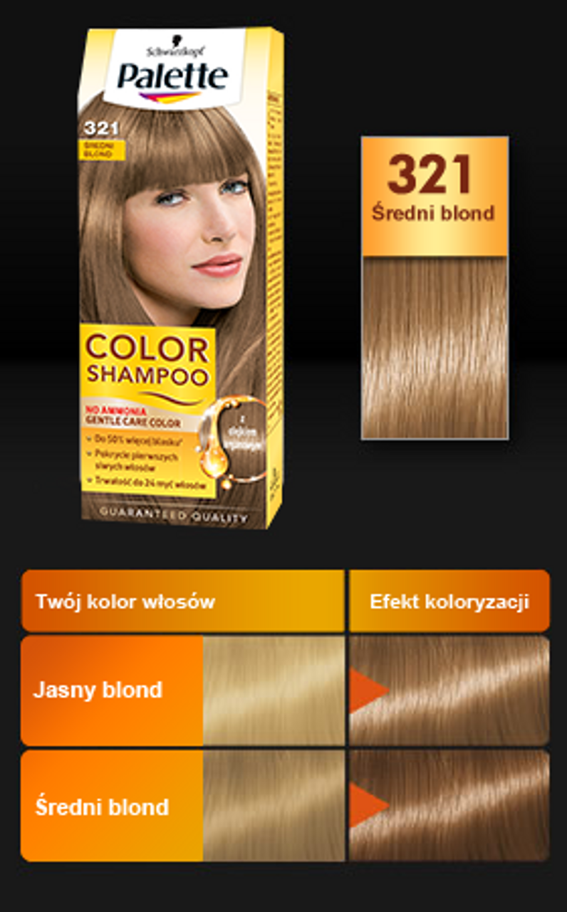 schwarzkopf szampon koloryzujacy średni blond