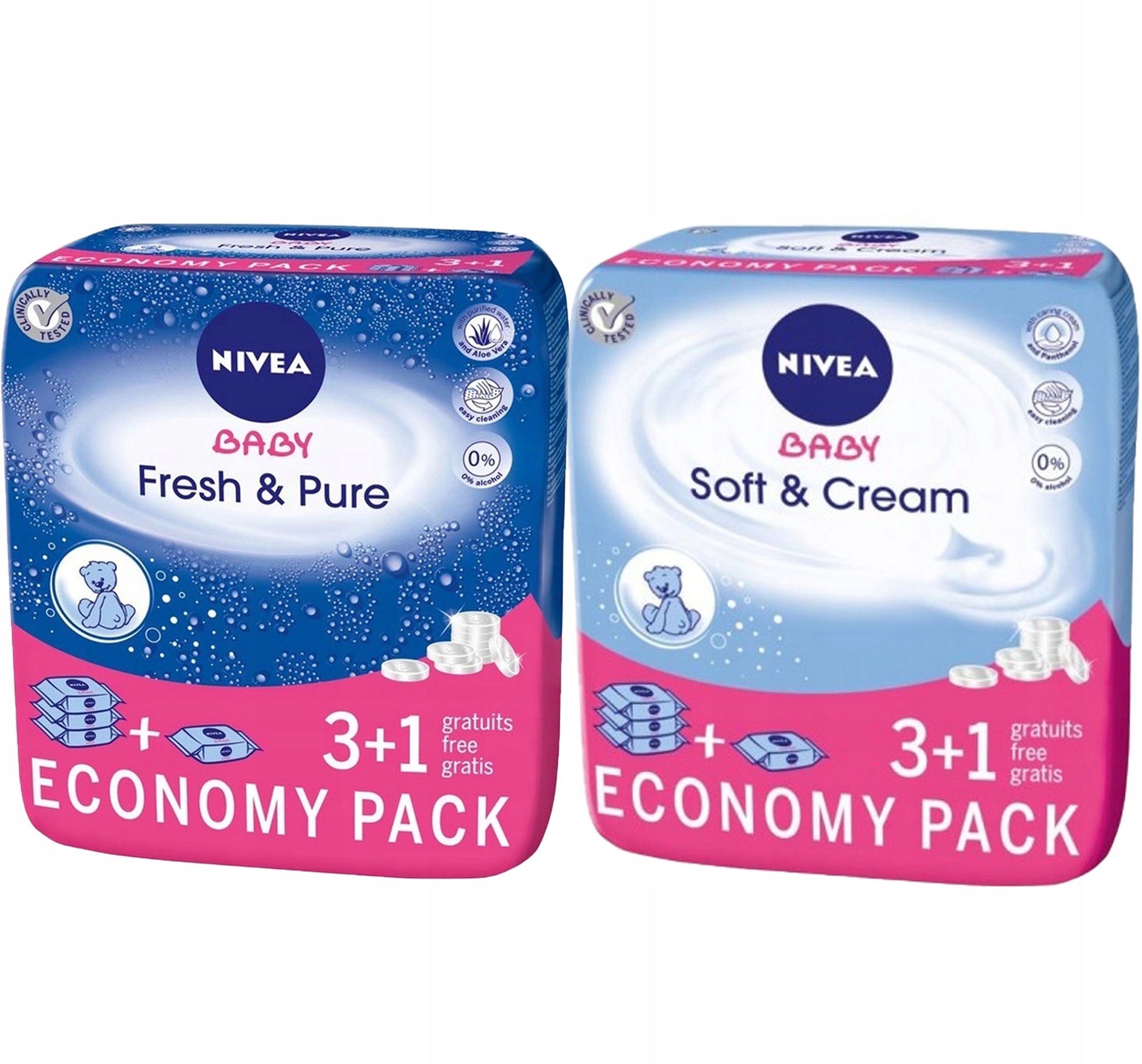 nivea baby chusteczki nawilżane fresh & pure 6