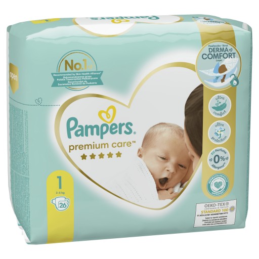 pampers 1 pieluszka