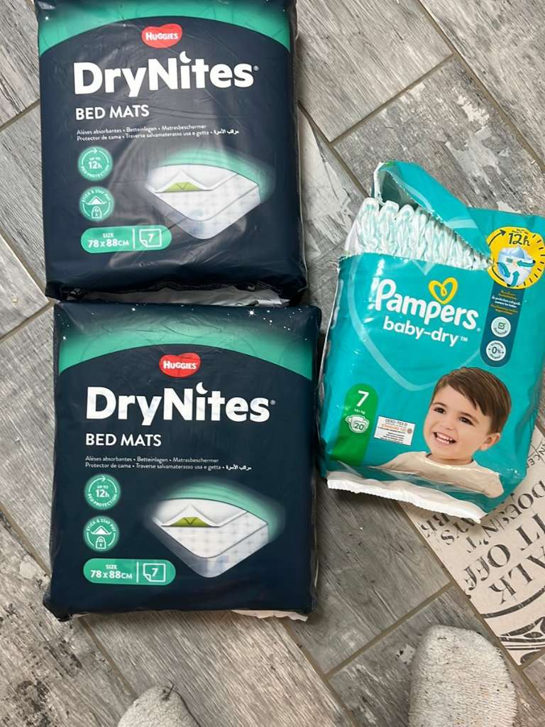 pampers unterlage bett