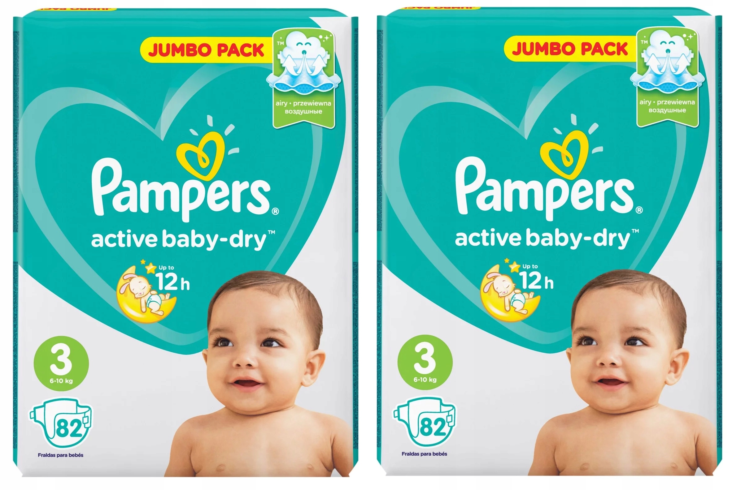 pieluchy jumbo pampers 3