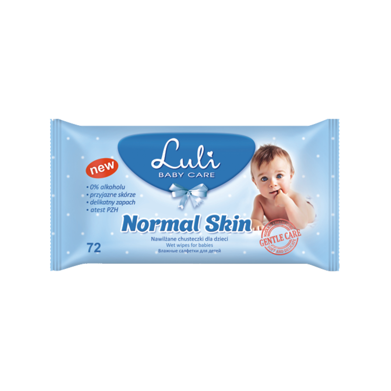 luli chusteczki nawilżane dzieci normal skin