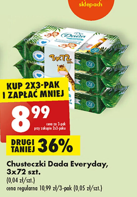 chusteczki nawilżane dada 3 pak