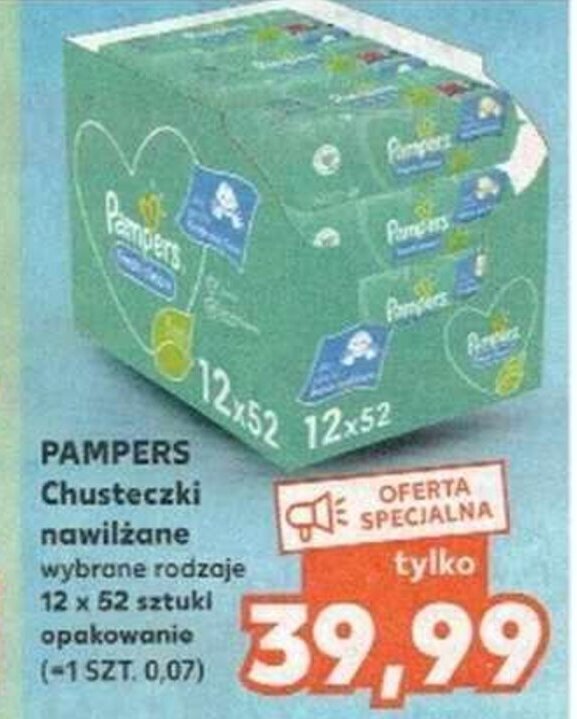 chusteczki pampers kaufland