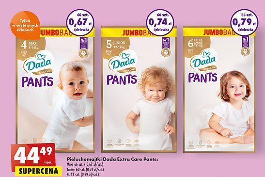 pieluchy dada maxi 41 biedronka