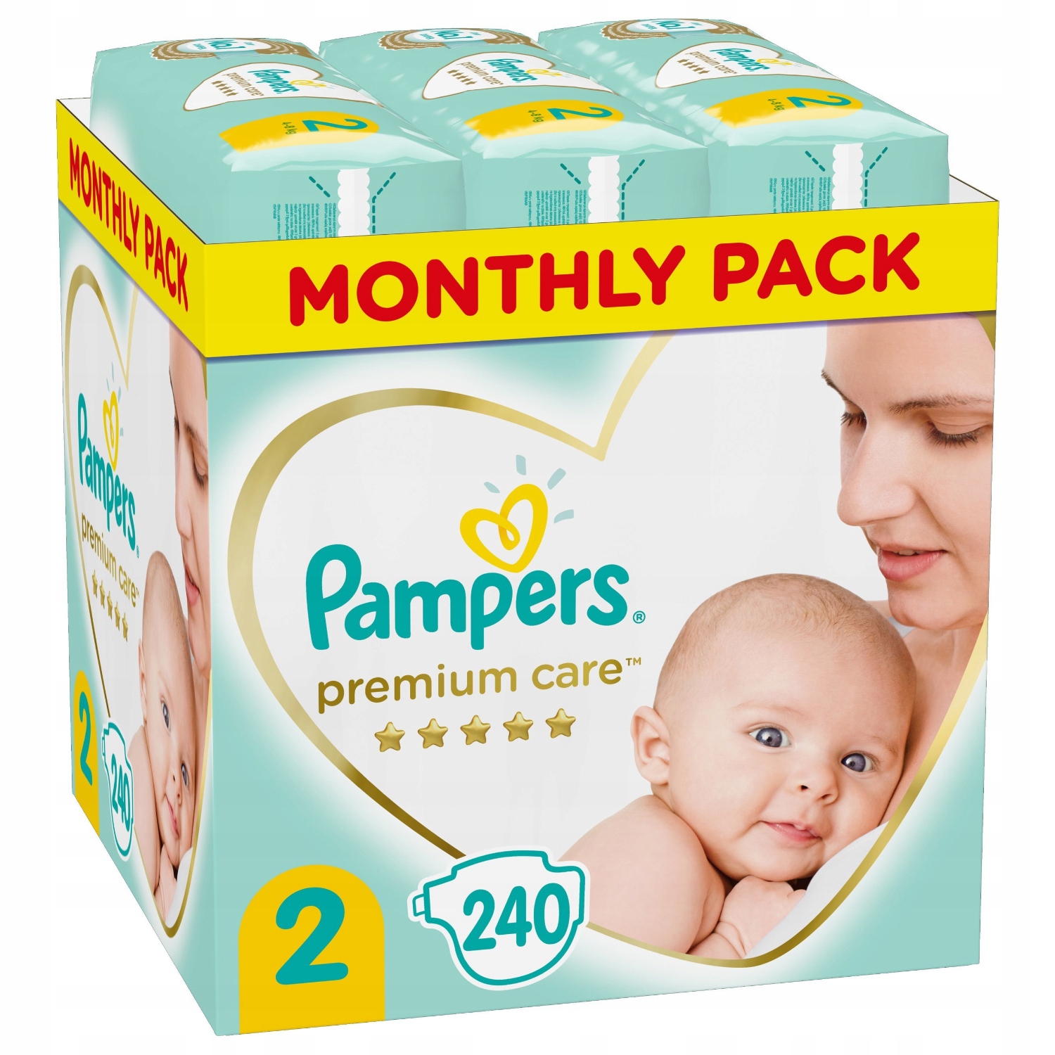 pampers premium care 2 zapas