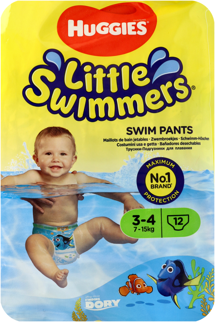 majteczki do pływania huggies little swimmers rozmiar 3-4