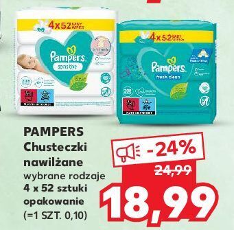 chusteczki nawilżane pampers promocja