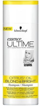 essence ultime citrus+ oil blond & bright szampon włosy blond