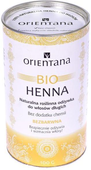 orientana bio henna roślinna bezbarwna odżywka do włosów