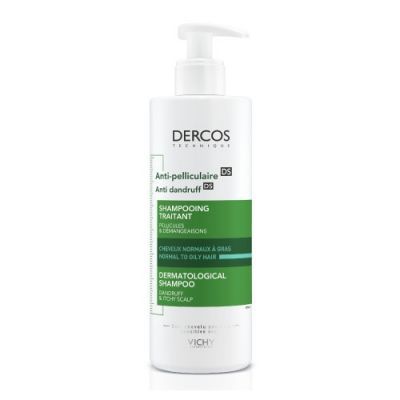 vichy dercos szampon łupież tłusty 390ml