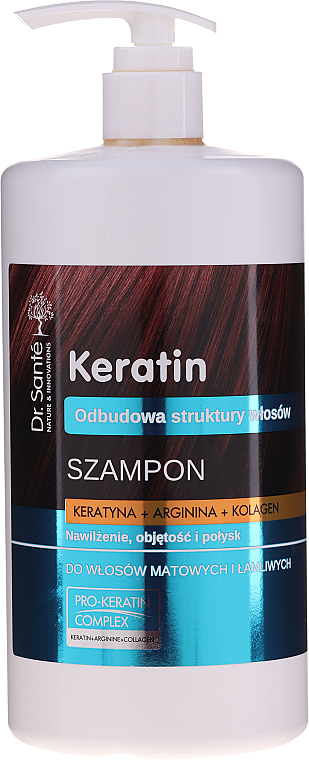 keratin szampon i odżywka dr sante