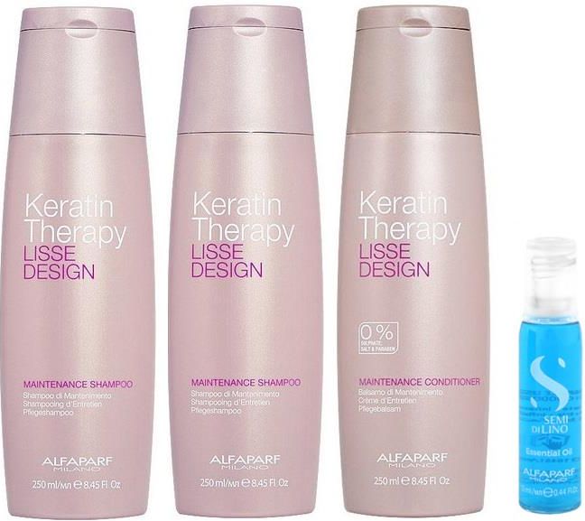 alfaparf lisse design keratin therapy szampon podtrzymujący efekt wygładzenia