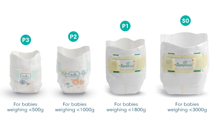 pampers size 0preemie