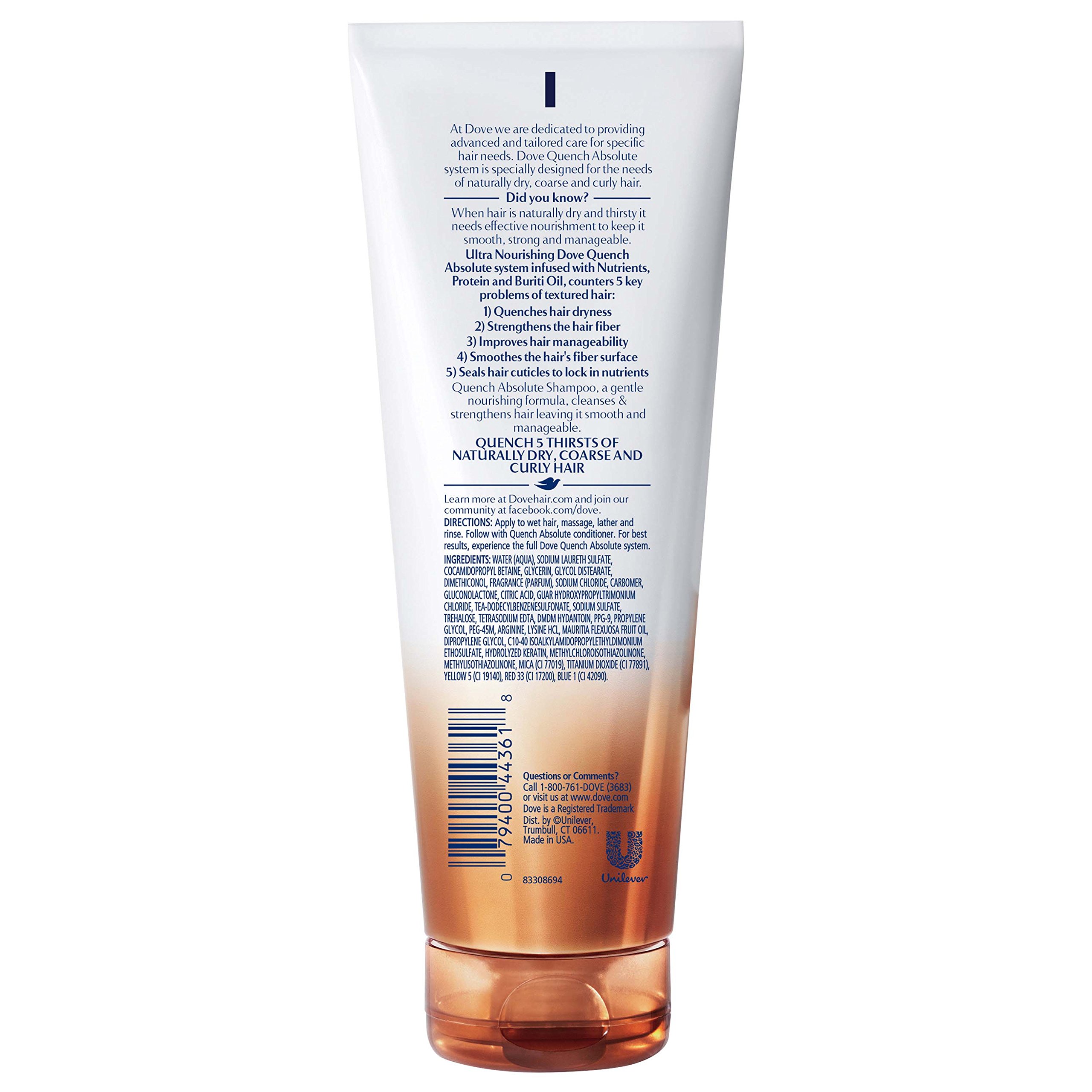 dove advanced hair series quench absolute szampon