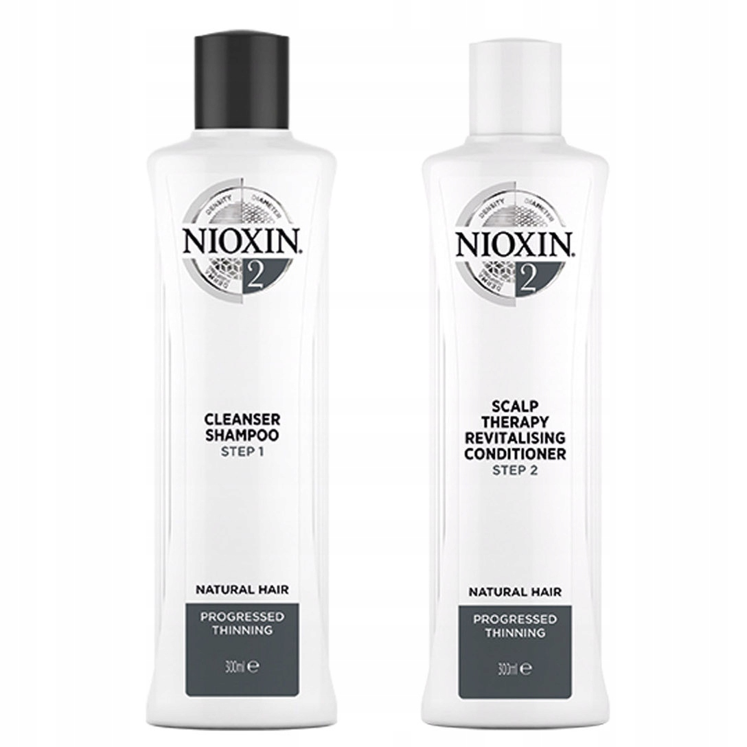 nioxin 2 zestaw duo 2x 300ml szampon odżywka