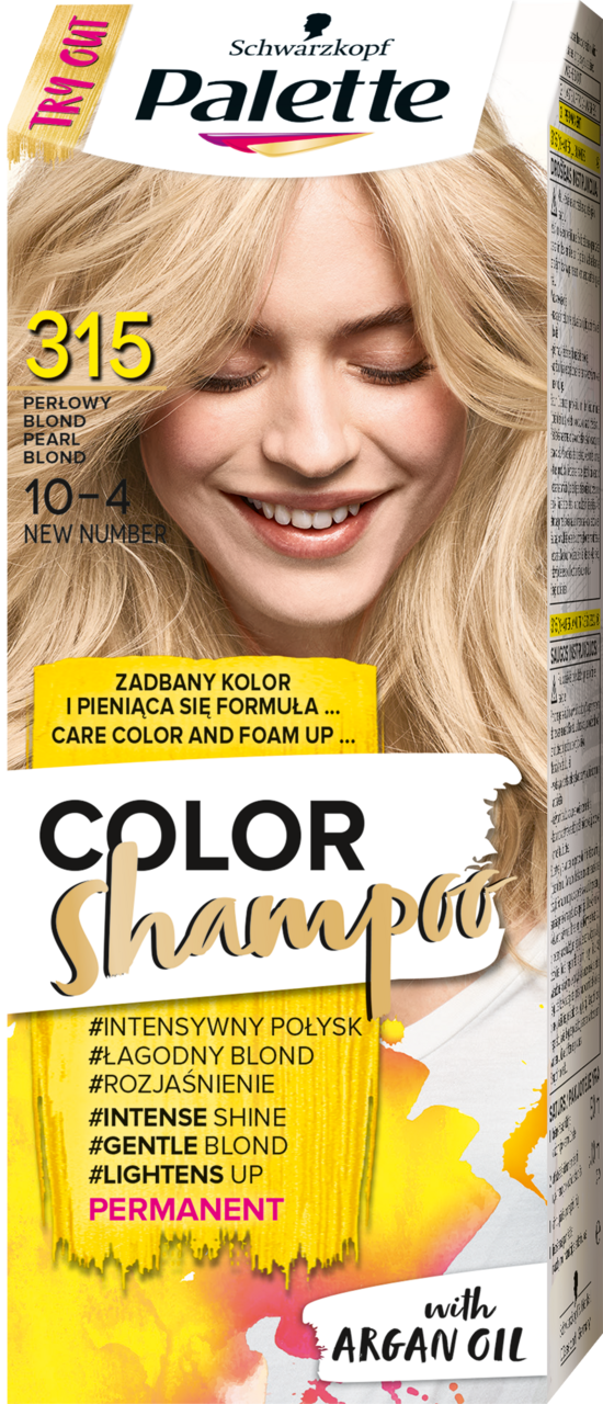 palette szampon koloryzujący do włosów perłowy blond