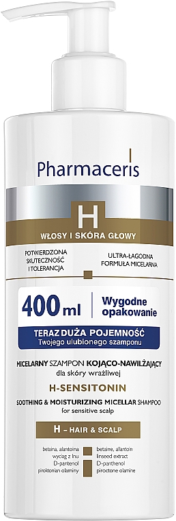 pharmaceris micelarny szampon kojąco nawilżający