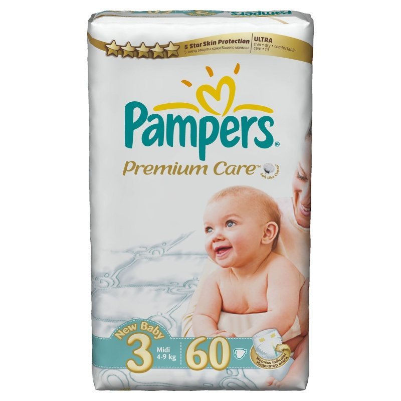 pampers midi 3 cena