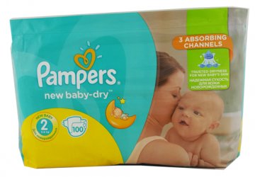 pieluchy pampers new baby dry 2 mini 100szt rosmab