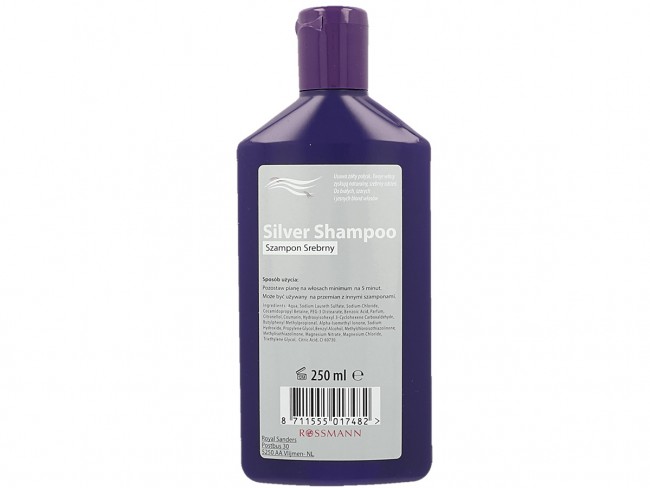 rossmann szampon niebieski silver