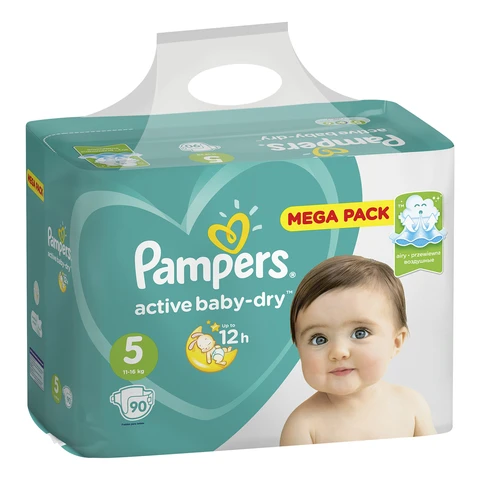 mega paka pampers active baby dry 5