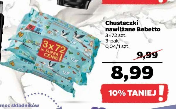 chusteczki nawilżane z netto