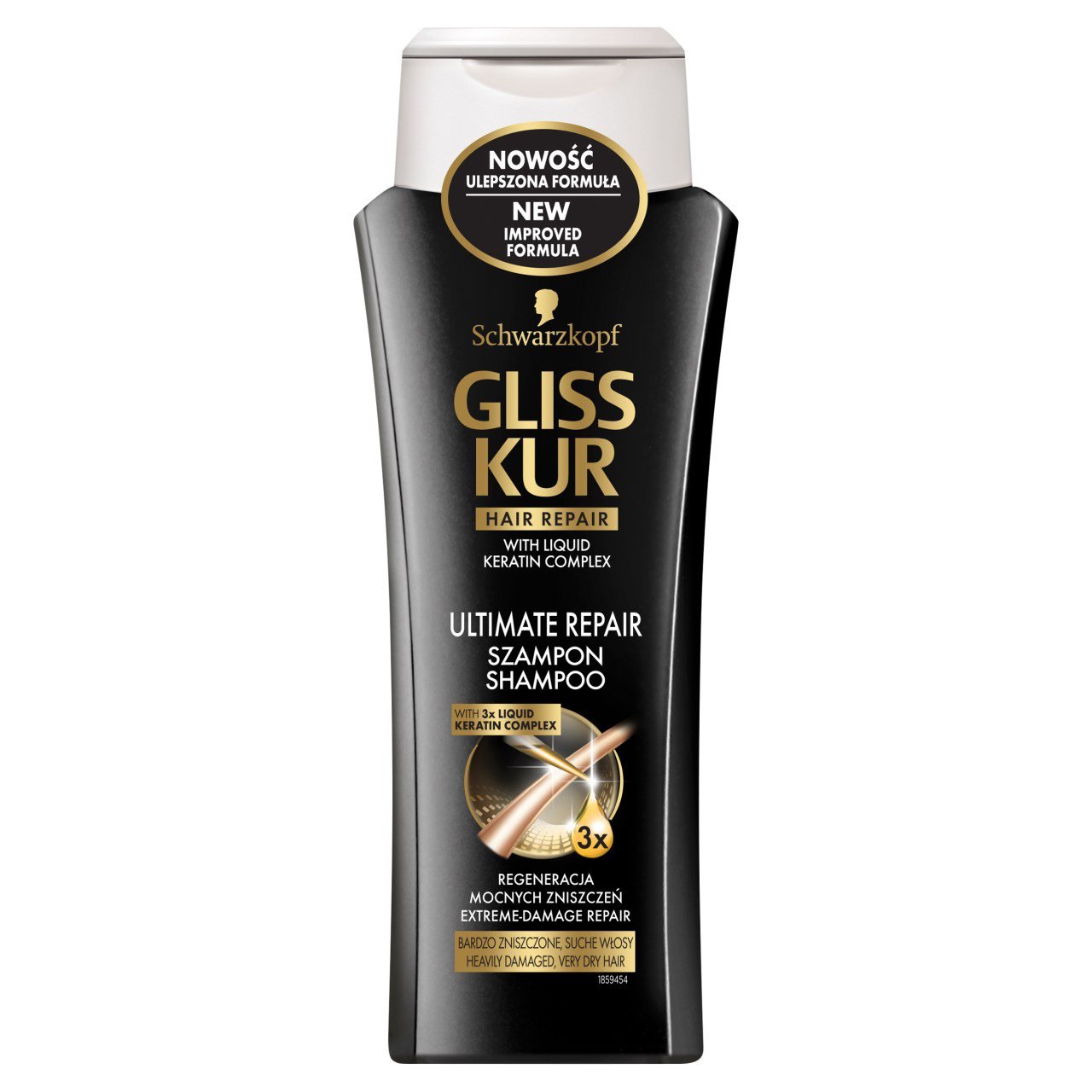 gliss kur hair repair with liquid keratin complex szampon