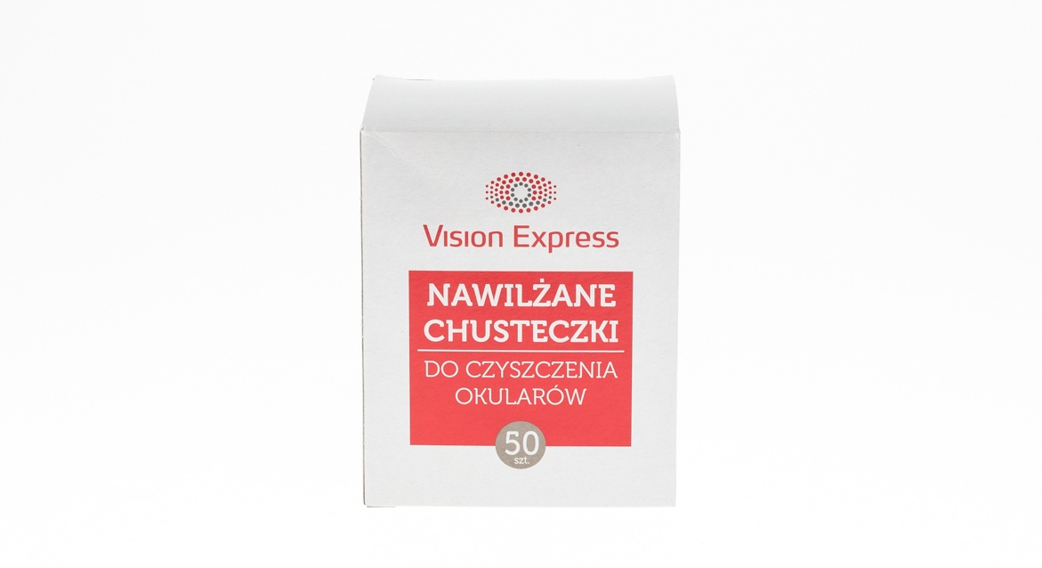 chusteczki nawilżane do okularów vision express