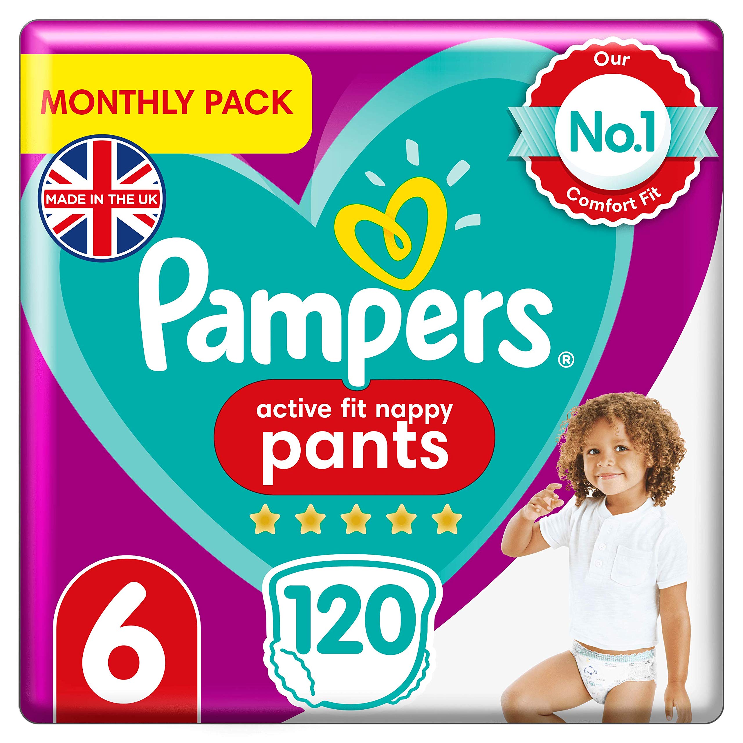 active fit pampers size 6