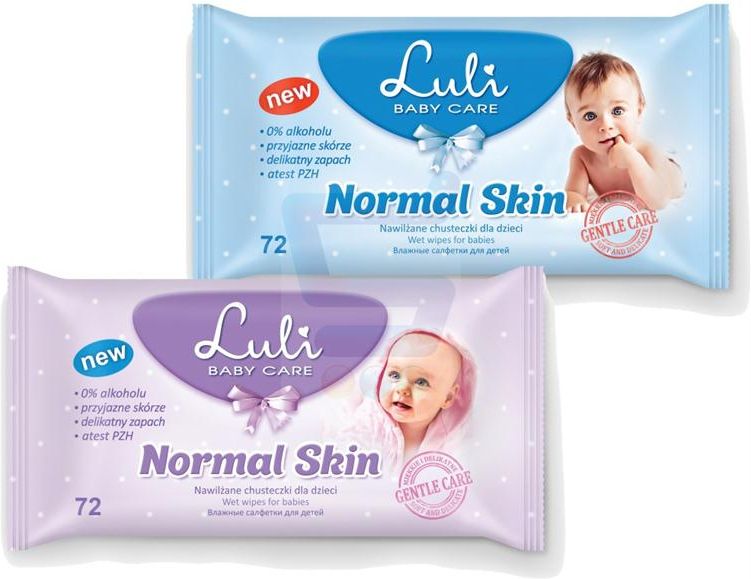 luli chusteczki nawilżane dzieci normal skin