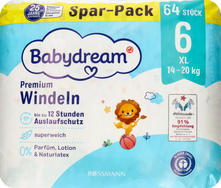 babydream pieluchy 2 sztuki