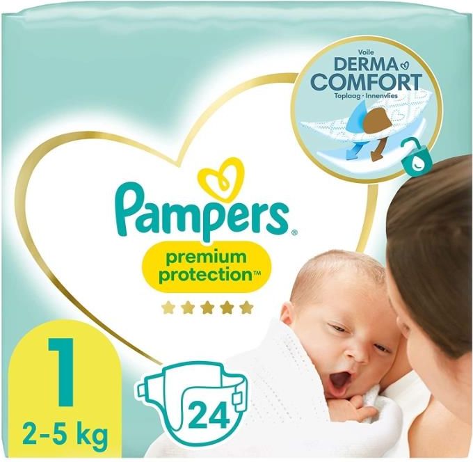 pampers premium 1 z paskiwm