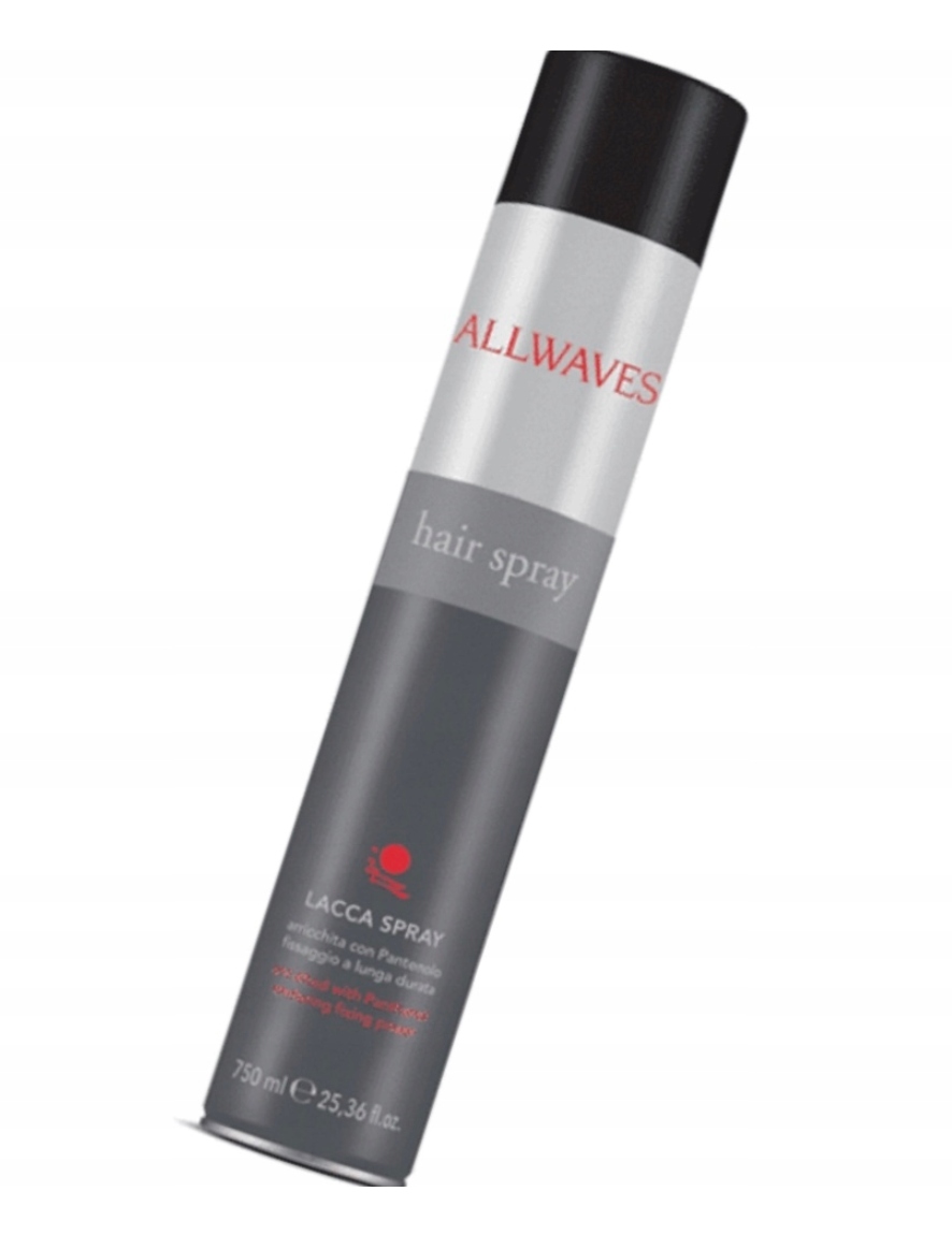 allwaves hair spray mocno utrwalający lakier do włosów 750ml