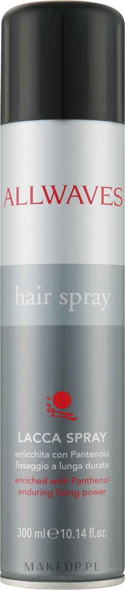 allwaves hair spray mocno utrwalający lakier do włosów 750ml