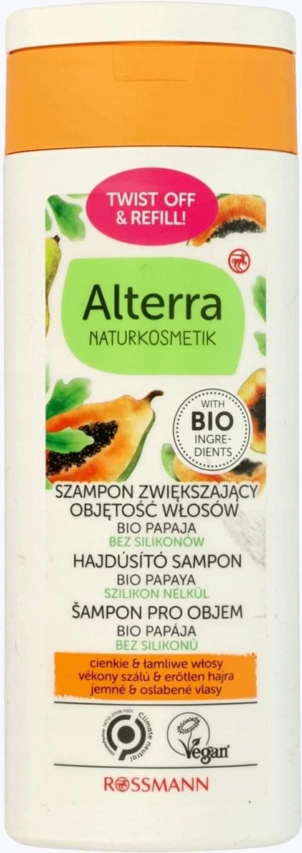 alterra szampon bio papaja opinie