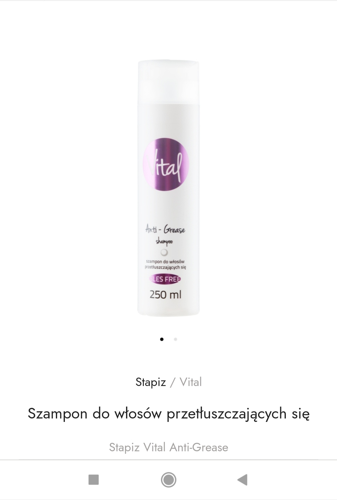 anti grase szampon vital