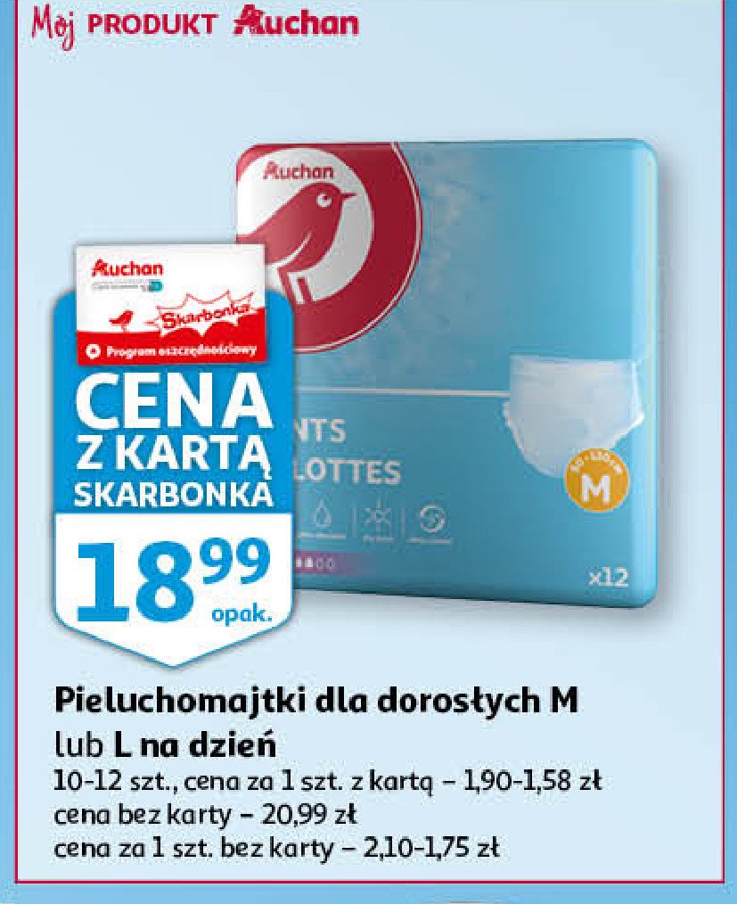 auchan pieluchomajtki dla doroslych