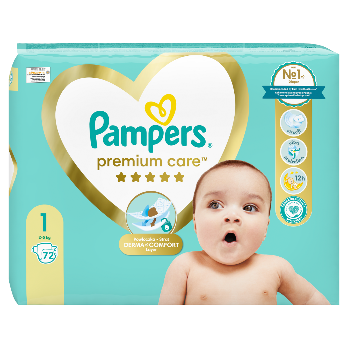 pieluchy pampers 1 czy 2 dla noworodka