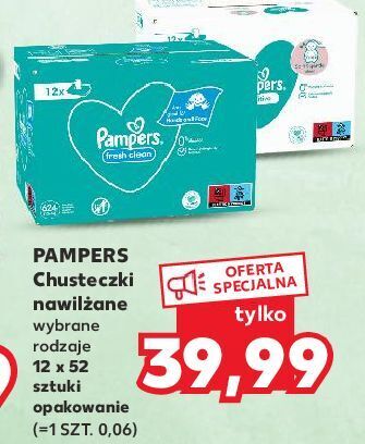 chusteczki pampers 6x64 kaufland