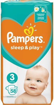 pampers sleep and play rozmiar 3 58 sztuk kaufland