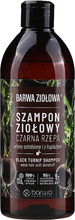 barwaherbal odżywka do włosów osłabionych i z łupieżem czarna rzepa