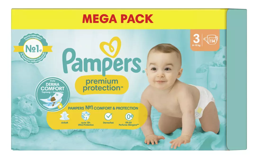 pampers mega pack size 3