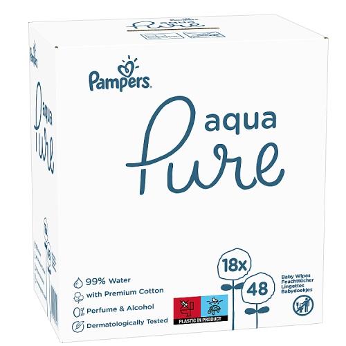 pampers chusteczki nawilżające aqua pure