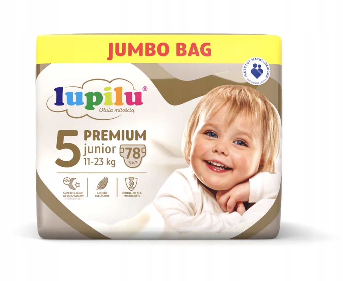 pieluchy lupilu jumbo box allegro