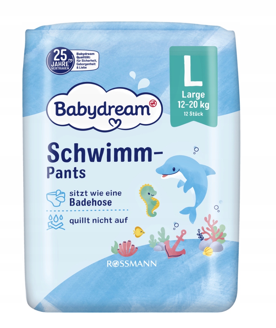 babydream pieluszki do pływania dla dzieci large 12-20 kg