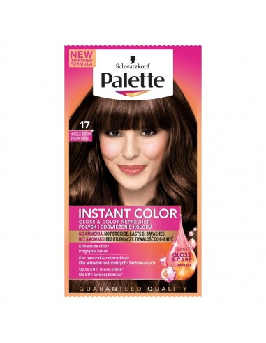 pallete instant color szampon koloryzujący nr 17 średni brąz