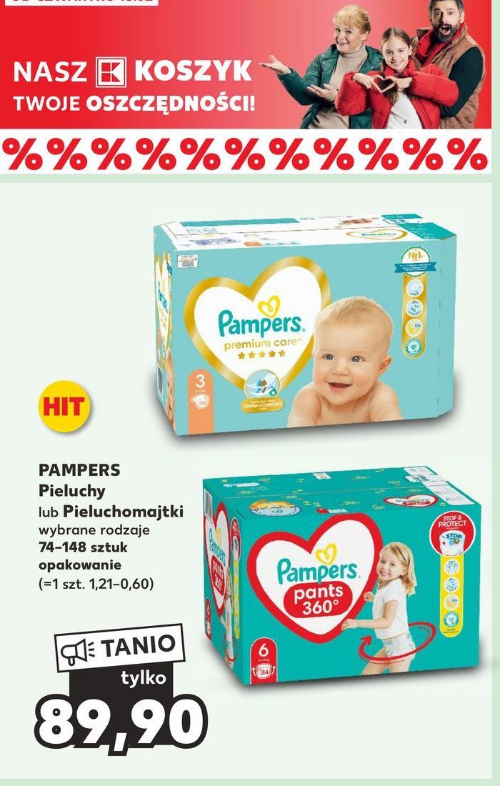 netto pieluszki pampers premium care 3